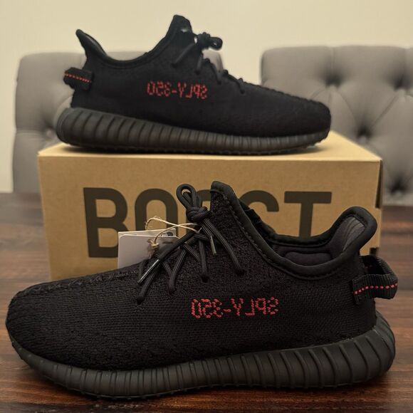adidas Yeezy Boost 350 V2 Bred (Kids) Shoes - Picture 1 of 13